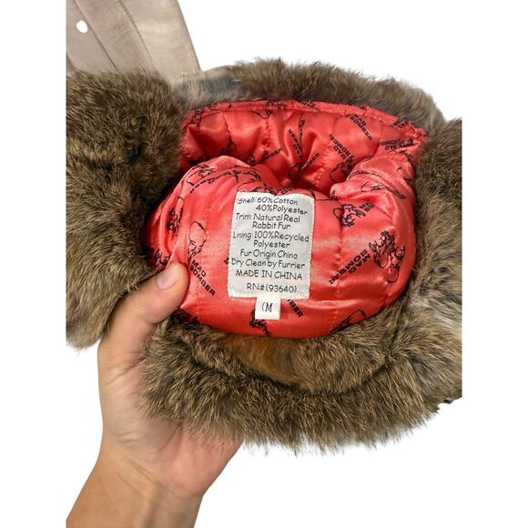 Mad Bomber Pink Realtree Woodland Genuine Rabbit Fur Hunting Camo Trapper Hat M - Picture 3 of 6